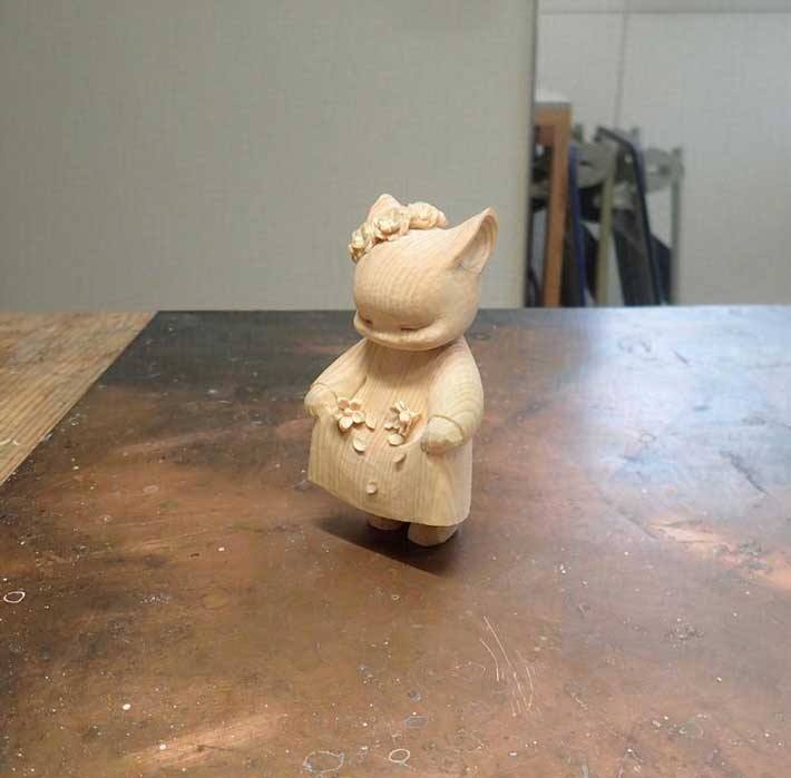 木彫りの作品