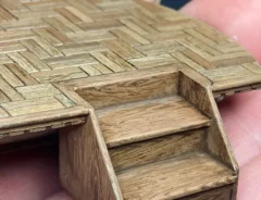 ジオラマに木目を描いたら…　その結果に「ウソでしょ」「違和感がまるでない」