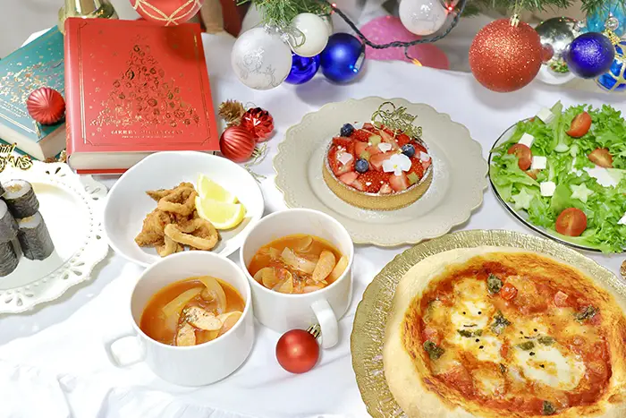 クリスマスの料理の写真