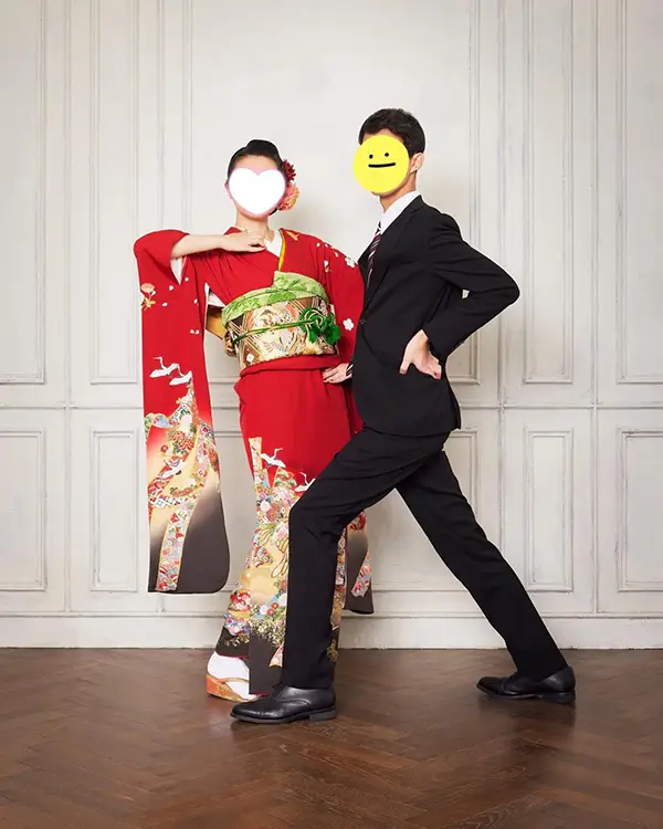 成人式の前撮りの写真