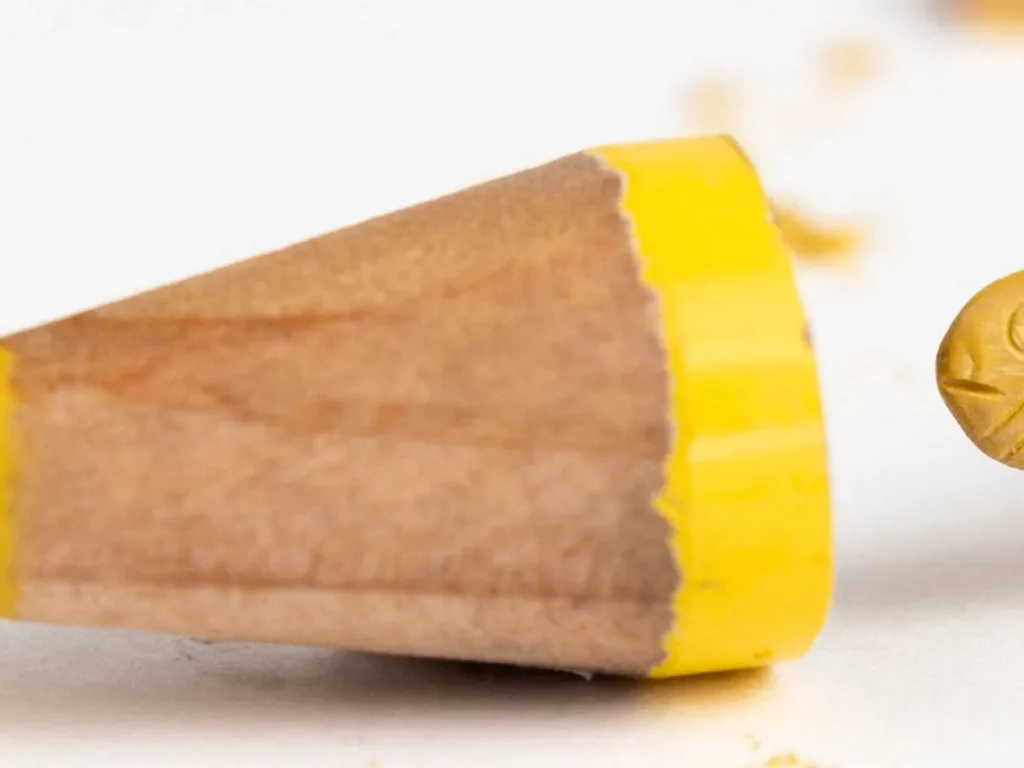 色鉛筆でたい焼きを模した作品の写真