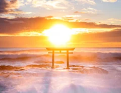 写真家がとらえた『鳥居×日の出』に8万いいね！　「神様が現れそう」「思わず手を合わせた」