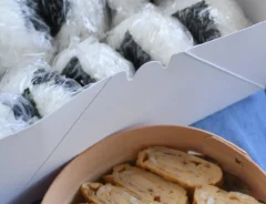おにぎりと玉子焼き