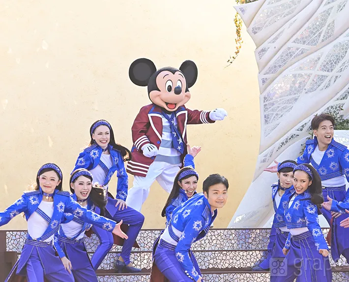 東京ディズニーシー新規ショー『ダンス・ザ・グローブ！』のミッキーマウス（撮影:grape編集部）