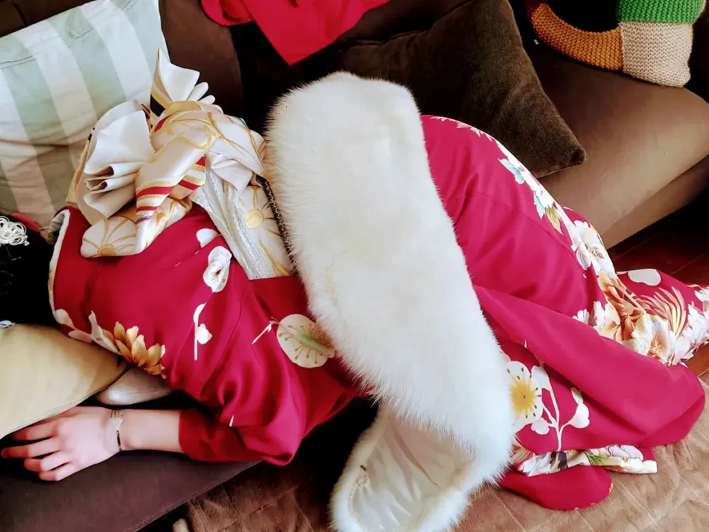 成人式後の写真