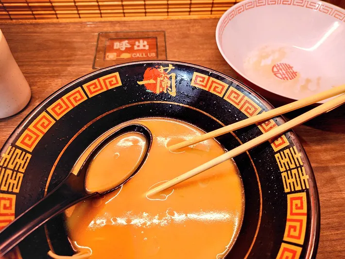 一蘭ラーメンの写真