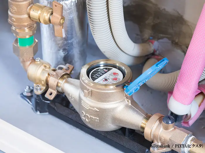 水道メーターの写真