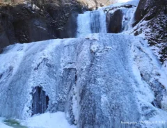 袋田の滝の様子