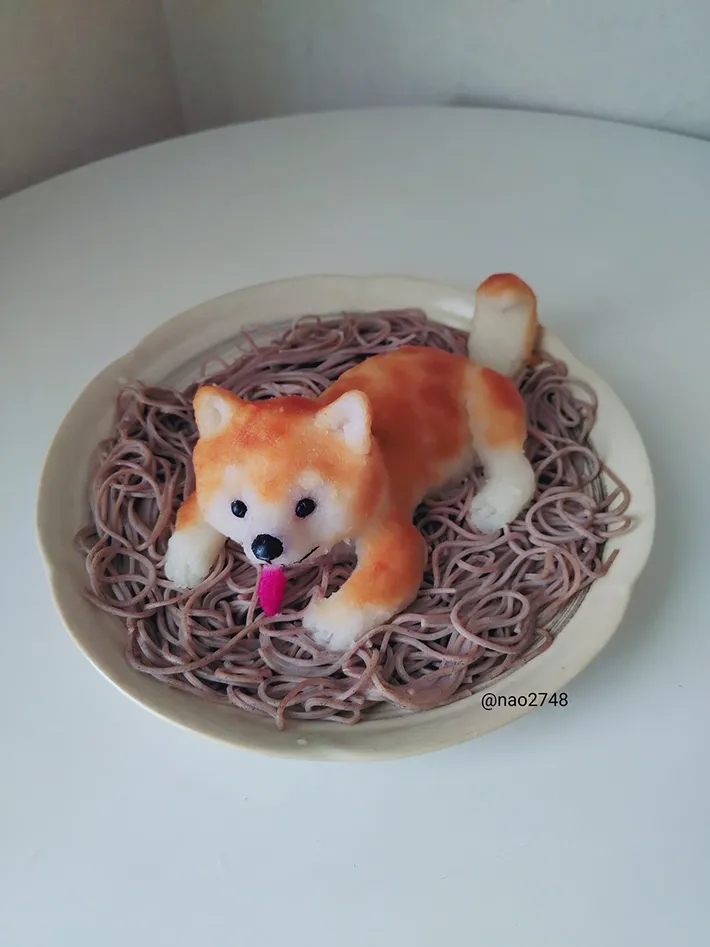 柴犬おろしそば