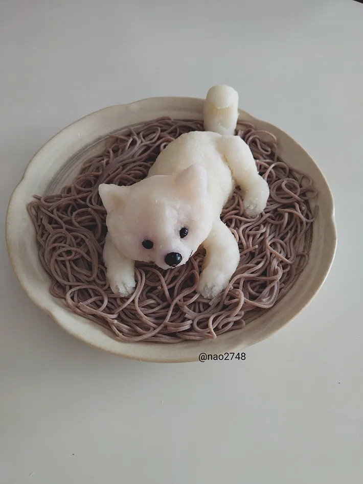 柴犬おろしそば