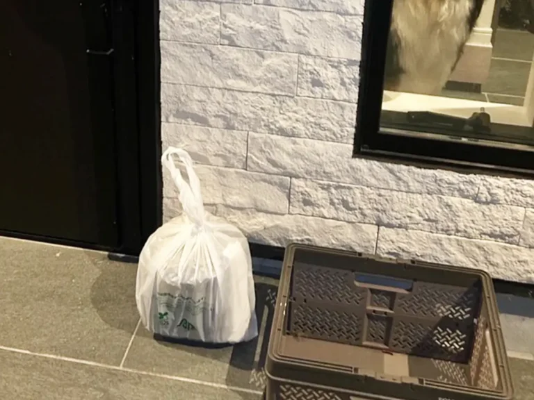 Uber Eats配達員の置き配写真