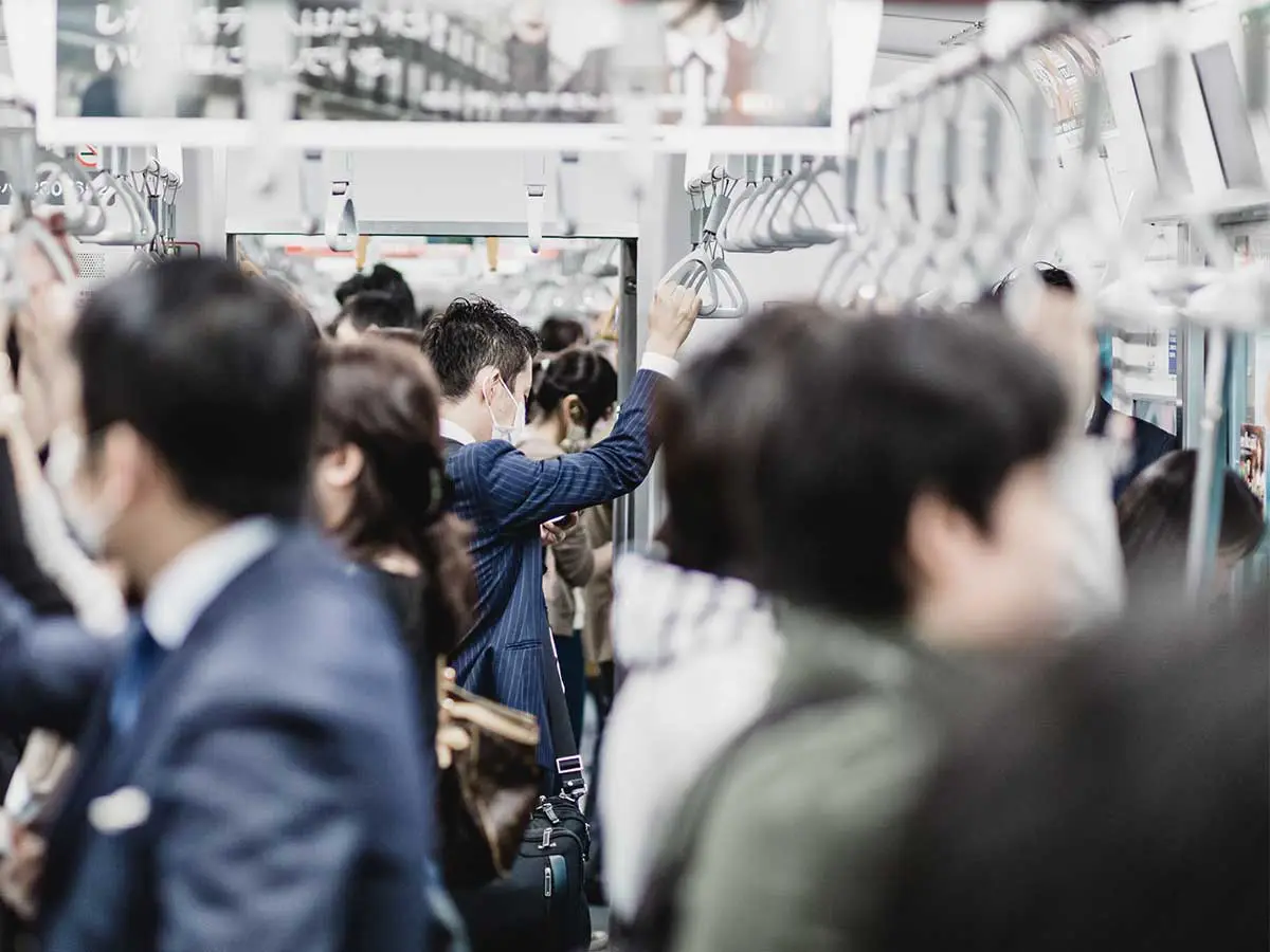 満員電車の写真