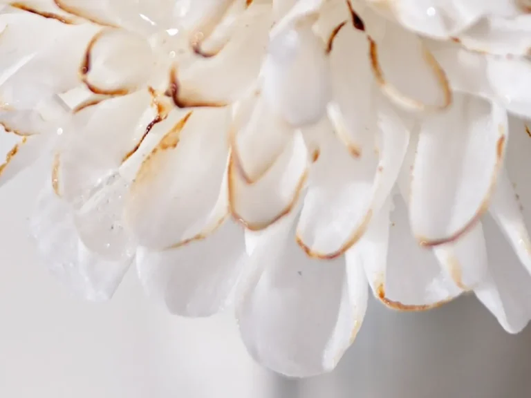 砂糖で作ったダリアの写真