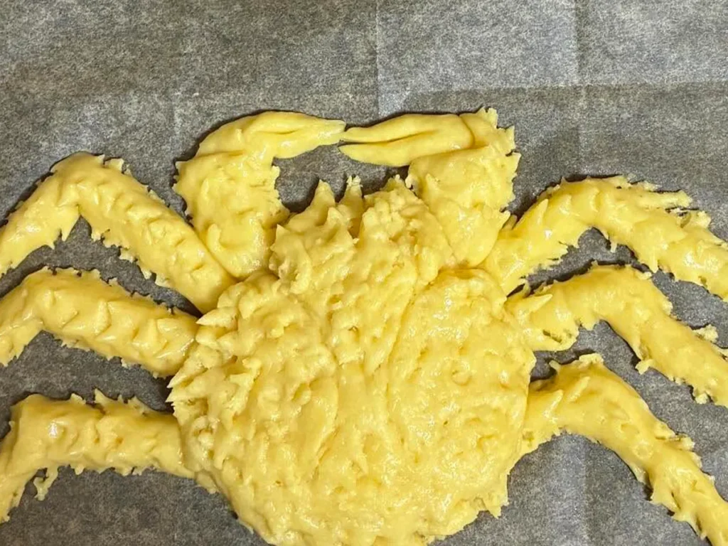 タラバガニ型のスコーン