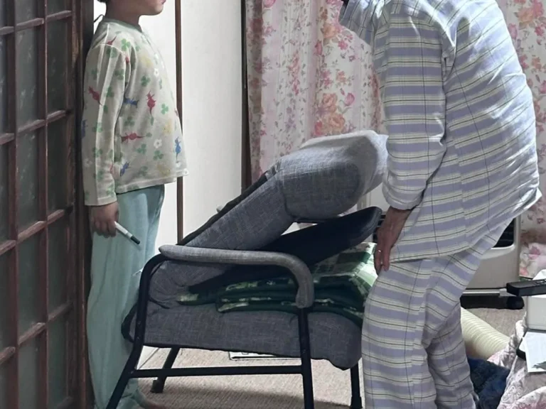 曾祖母とひ孫の写真