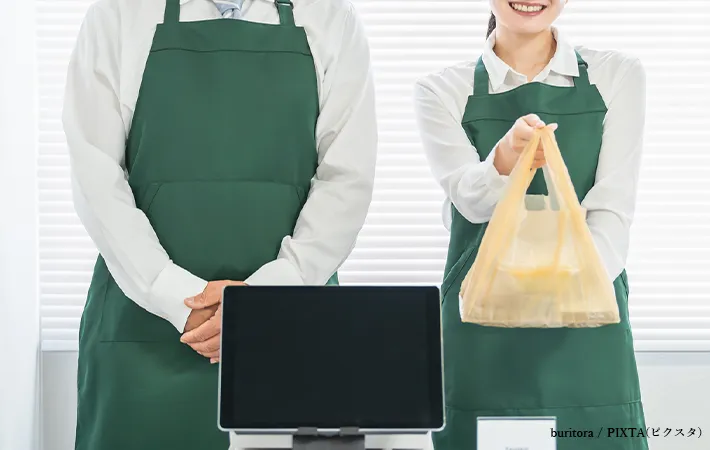 レジ店員のイメージ