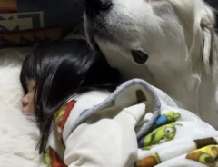 大型犬と女の子