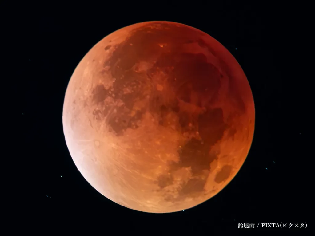 皆既月食のイメージ写真