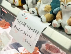 店のカニ売り場の写真