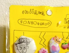 8歳の子供が作った鬼滅シールの写真