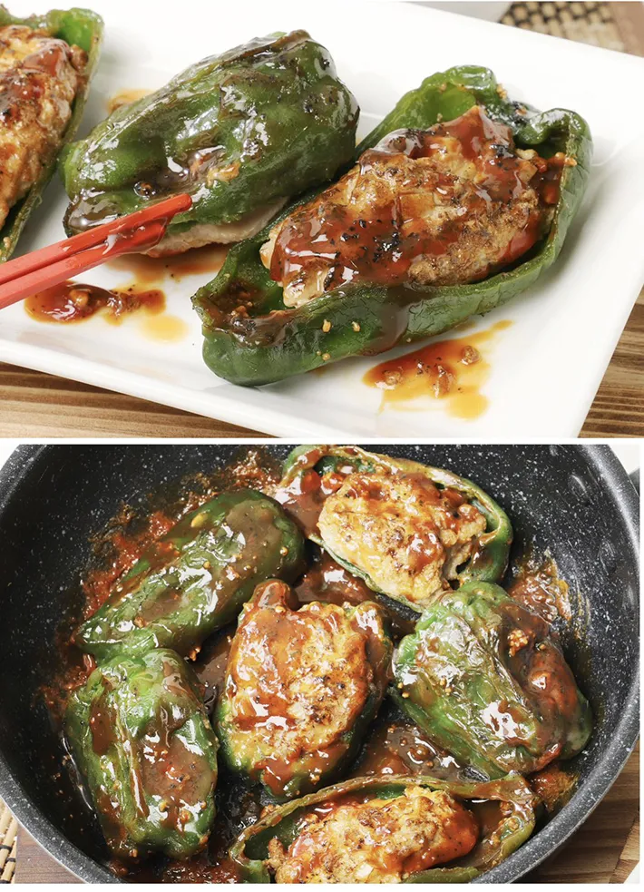 ピーマンの肉詰め