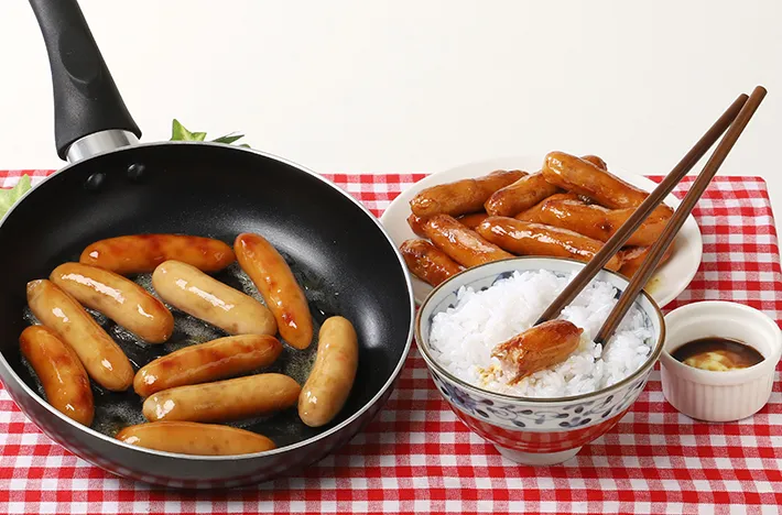 食品サンプルのウインナー