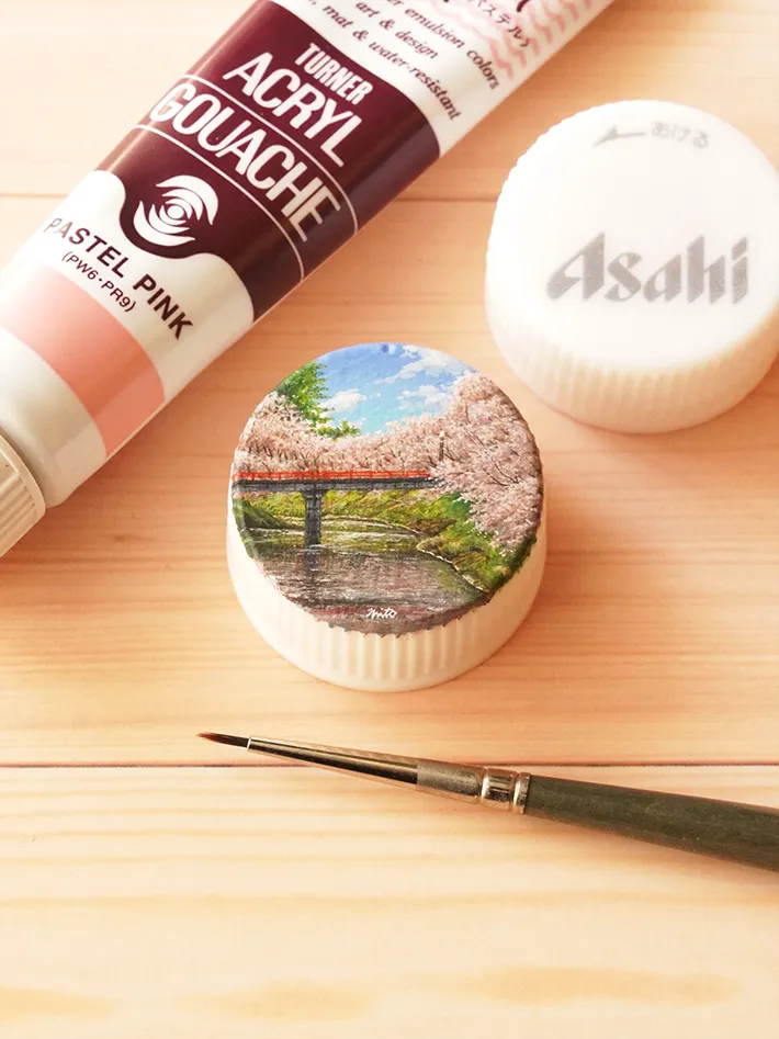 ペットボトルの蓋アート