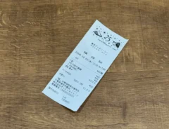 東京ディズニーシーの限定レシート（撮影：grapeトレンド編集部）