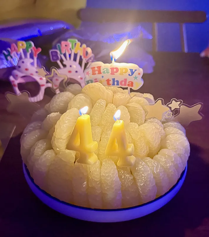 文旦だけのケーキの写真