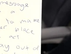 飛行機の座席ポケットに残されたメッセージ　子供の一文に「泣いた…！」「世界はまだ捨てたもんじゃない」