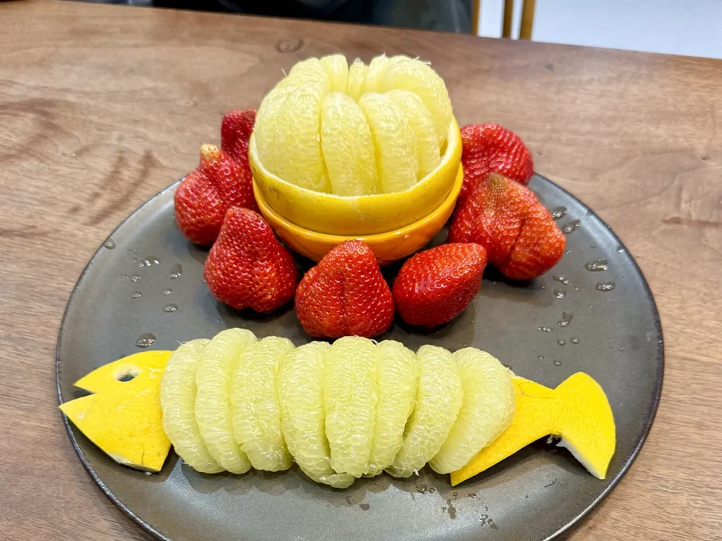 文旦のフルーツプレート