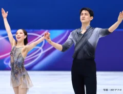 三浦璃来選手と木原龍一選手の写真