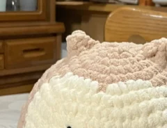 フクロウのあみぐるみの写真