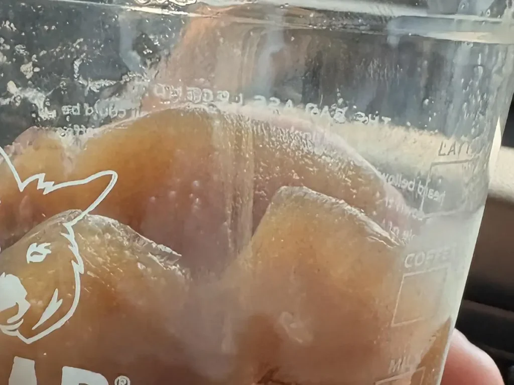 コーヒー氷の写真